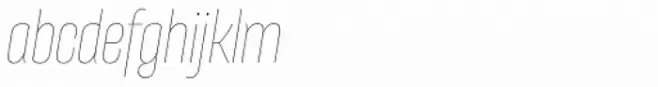Galeana Compressed Thin Italic