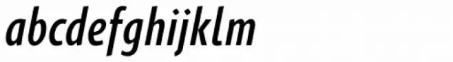 Gimbal Grotesque Compressed Medium Italic