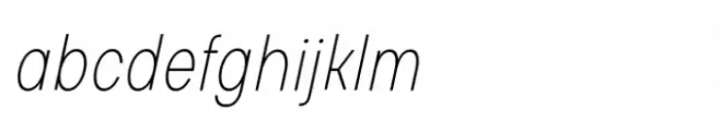 Glimp Condensed Thin Italic
