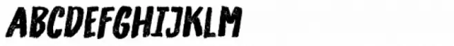 Gliny Hand Dense Press Italic