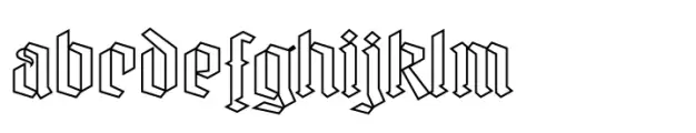 Gotika Strict Outline