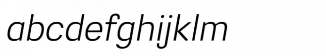 Greater Neue Light Italic