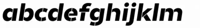 Helios Stencil Black Italic