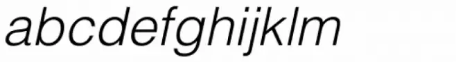Helvetica Thai Light Italic