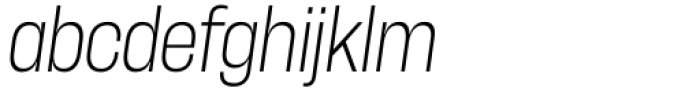 Herokid Extra Light Narrow Italic
