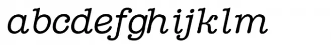 ITC American Typewriter Hellenic Std Medium Italic