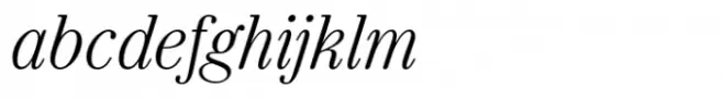 Italian Plate No4 Std Light Italic