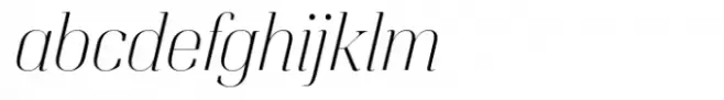 Italian Plate No5 Display Std Extralight Italic