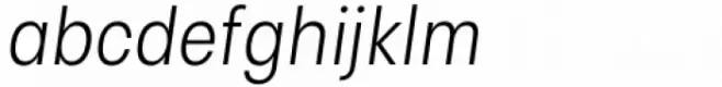Izmir Narrow Light Italic