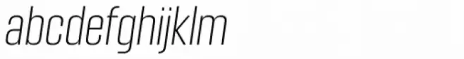 Kuunari Rounded Extra Light Compressed Italic