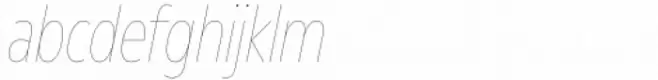 Madera Condensed Hairline Italic
