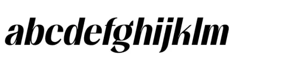 Mansel Bold Condensed Italic