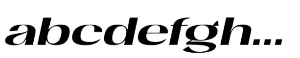 Mansel Bold Expanded Italic