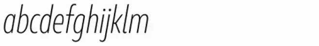 Marble Text Condensed Extra Light Italic