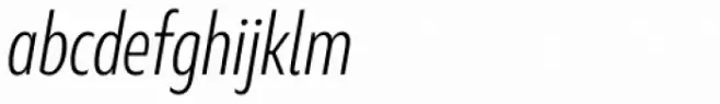 Marble Text Condensed Light Italic