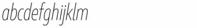 Marble Text Condensed Thin Italic