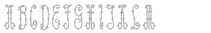 Marriage Monograms Narrow Line