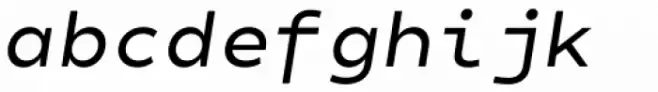Matahari Sans Mono Medium Oblique