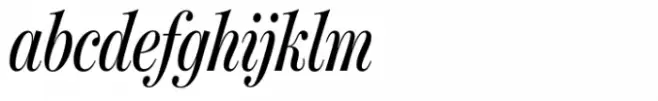 Moderno FB Std Extra Condensed Regular Italic