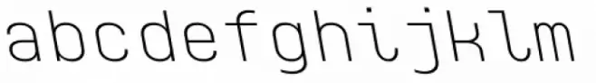 Monospaceland Extra Light Reverse
