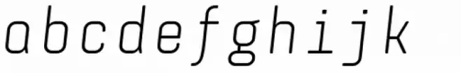 Monostep Rounded Light Italic