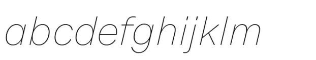 Monto Grotesk Display Thin Italic