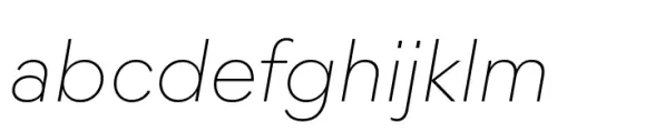 Moucha X Thin Italic