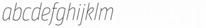 Moveo Sans Cond Thin Italic