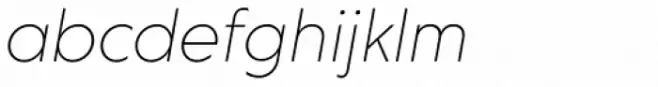 Niveau Grotesk ExtraLight Italic