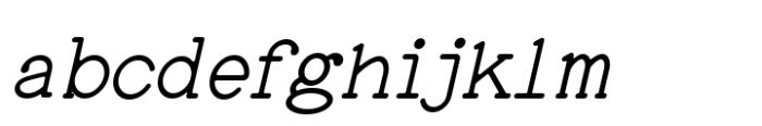 Nostalgic Typewriter Medium Italic