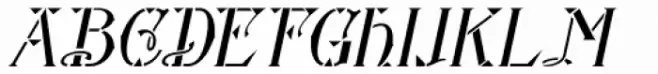 Nouveau Stencil Ornate Oblique JNL