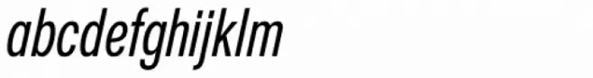 Nuber Next Demi Bold Compressed Italic