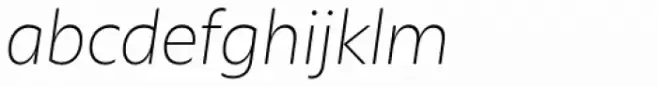 Olivetta Extra Light Italic