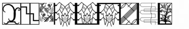 Ornamental Deco 2D Borders