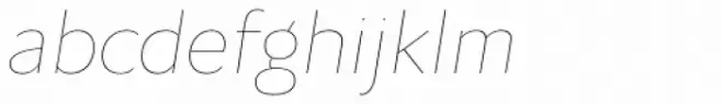 Osnova Pro Thin Italic