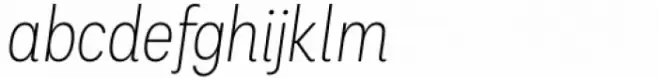 Palo Condensed Extralight Italic