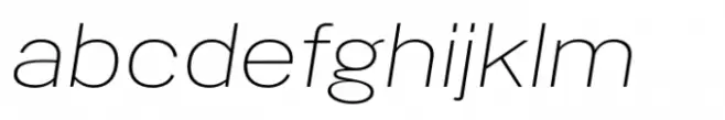 PG Gothique Extended ExtraLight Italic