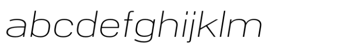 PG Grotesque Extended ExtraLight Italic