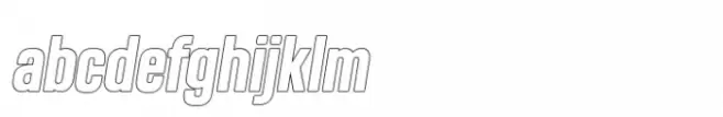 Portlin Outline Italic