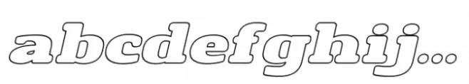 Ports Play Outline Extra Expanded Italic
