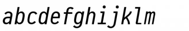 Pragmata Pro Mono Italic Liga