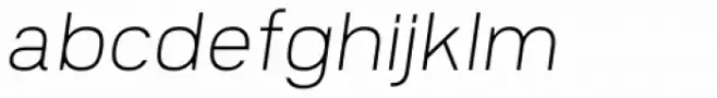 Prayuth Slim ExtraLight Italic