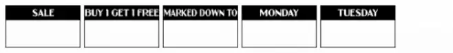Pricing Labels JNL