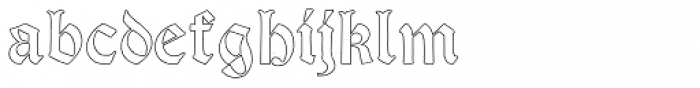 Psalter Gotisch Outline