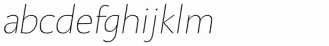 Quanta Thin Italic