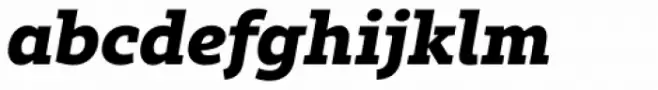 Rival Slab Extra Bold Italic