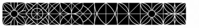 Sacred Geo Tiling Black