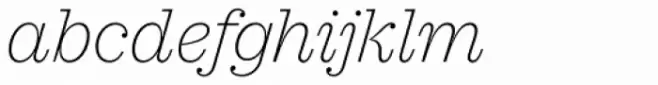 Sagona Thin Italic