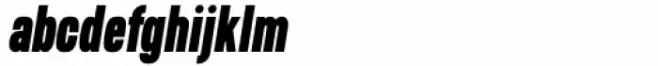 Sansmatica Extra Bold Condensed Oblique