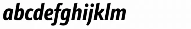Schnebel Sans ME Compressed Bold Italic